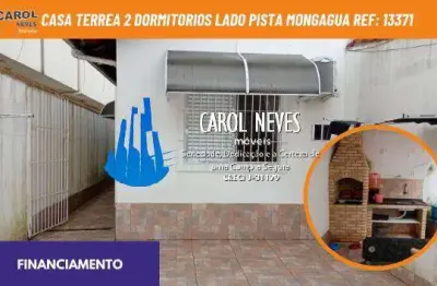 Casa terrea 2 dormitorios lado pista financiamento mongagua