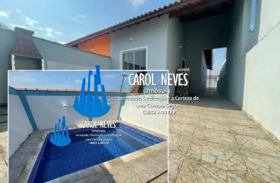 Casa nova 2 dormitórios piscina parcelamento direto tupy itanhaém