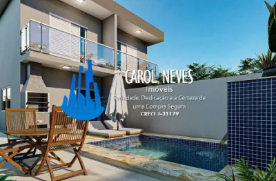 Sobrado novo 2 dormitórios suíte piscina financiamento bancário itanhaém