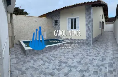 Casa nova 2 dormitórios suíte financiamento bancário piscina mongaguá