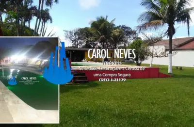 Chácara 3 dormitórios piscina cascata churrasqueira à vista itanhaém