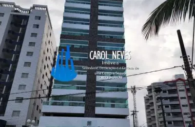 Apartamento pé na areia 2 dormitórios suíte à vista vila atlântica mongaguá