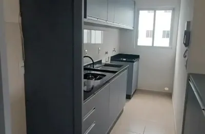 Apartamento 2 dormitórios sacada com churrasqueira semi mobiliado