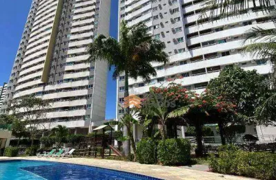 Apartamento mobiliado com 2 dormitórios à venda, 57 m² por r$ 299.000 - ponta negra - natal/rn