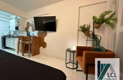 (pronto para morar) apartamento com 1 dormitório, 24 m² - venda por r$ 245.000 ou aluguel por r$ 2.100/mês - jardim das vertentes - são paulo/sp