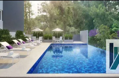 (pronto para morar) apartamento com 1 dormitório, 24 m² - venda por r$ 245.000 ou aluguel por r$ 2.100/mês - jardim das vertentes - são paulo/sp