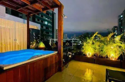 Apartamento garden de alto luxo meia quadra da praia