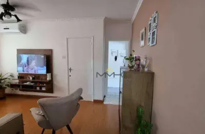 Apartamento com 3 dormitórios à venda, 110 m² no embaré - santos/sp