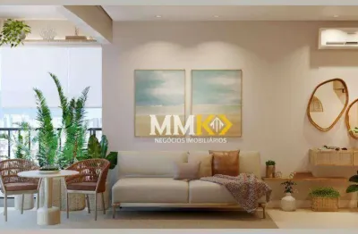 Apartamento com 2 dormitórios à venda, 48 m²novo residencial do valongo - santos/sp