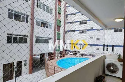 Apartamento para alugar, 163 m² por r$ 6.000,00/mês - gonzaga - santos/sp
