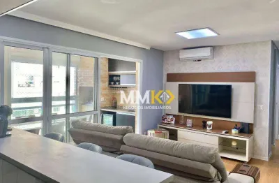 Apartamento com 2 dormitórios à venda, 77 m² por r$ 803.000,00 - ponta da praia - santos/sp
