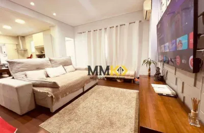 Apartamento com 3 dormitórios para alugar, 83 m² por r$ 9.000,00/mês - josé menino - santos/sp