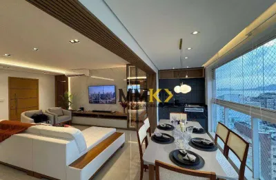 Apartamento com 3 dormitórios à venda, 136 m² no boqueirão - santos/sp