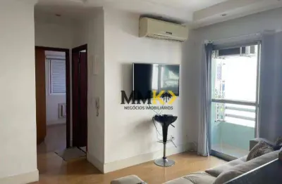 Apartamento com 2 dormitórios à venda, 59 m² na vila matias - santos/sp