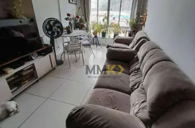 Apartamento com 2 dormitórios à venda, 90 m² por r$ 351.000,00 - itararé - são vicente/sp