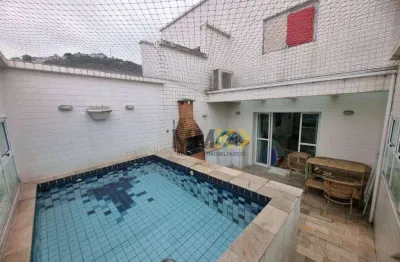 Cobertura com 3 dormitórios à venda, 245 m² por r$ 1.272.000,00 - marapé - santos/sp