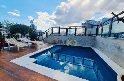 Cobertura duplex dos sonhos na aparecida com 350m, elevador, piscina