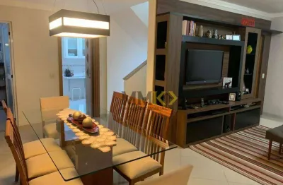 Village com 3 dormitórios à venda, 186 m² no gonzaga - santos/sp
