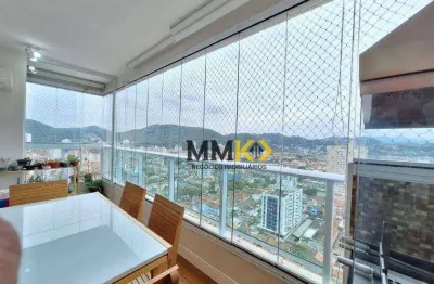 Apartamento com 3 dormitórios para alugar, 88 m² por r$ 8.000,02/mês - campo grande - santos/sp