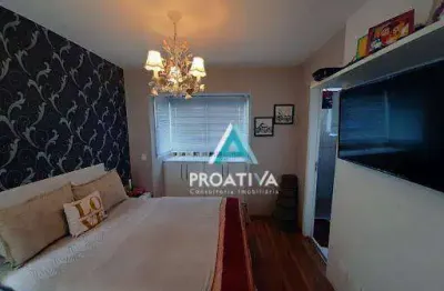Apartamento com 3 dormitórios à venda, 114 m² - centro - santo andré/sp