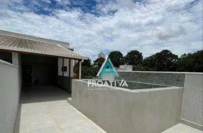 Cobertura com 3 dormitórios à venda, 140 m² por r$ 869.000,99 - jardim bela vista - santo andré/sp