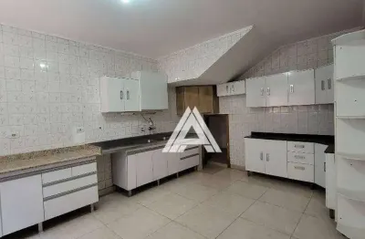 Casa com 3 dormitórios para alugar, 124 m² por r$ 3.355,15/mês - vila homero thon - santo andré/sp
