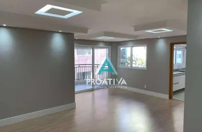 Apartamento com 3 dormitórios à venda, 118 m² - vila valparaíso - santo andré/sp