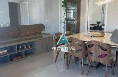 Apartamento com 3 dormitórios à venda, 128 m² - centro - santo andré/sp