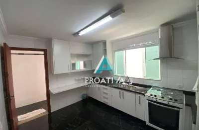 Sobrado com 3 dormitórios para alugar, 180 m² - jardim - santo andré/sp