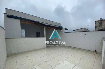 Cobertura com 2 dormitórios à venda, 90 m² por r$ 455.000,00 - vila leopoldina - santo andré/sp