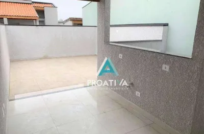 Cobertura à venda, 95 m² por r$ 460.000,00 - vila pires - santo andré/sp