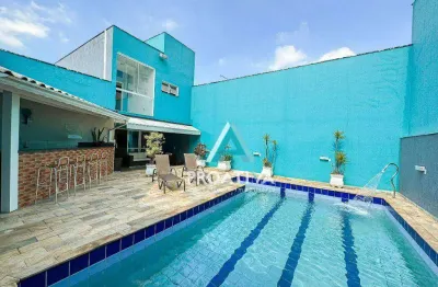 Sobrado com 3 dormitórios à venda, 350 m² - santa maria - são caetano do sul/sp