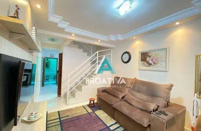 Sobrado à venda, 89 m² por r$ 700.000,00 - campestre - santo andré/sp