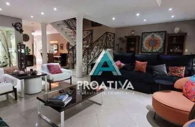 Sobrado com 4 dormitórios à venda, 442 m² por r$ 2.000.000,00 - vila valparaíso - santo andré/sp