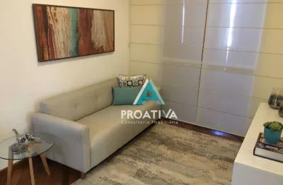 Apartamento com 3 dormitórios à venda, 86 m² - vila alzira - santo andré/sp
