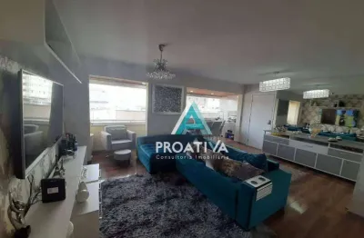 Apartamento com 3 dormitórios à venda, 115 m² - centro - santo andré/sp