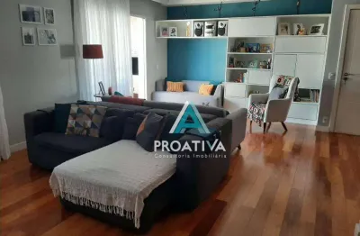 Apartamento com 3 dormitórios à venda, 130 m² - campestre - santo andré/sp
