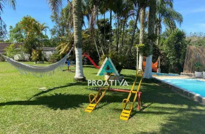 Chácara com 4 dormitórios à venda - pouso alegre - ribeirão pires/sp
