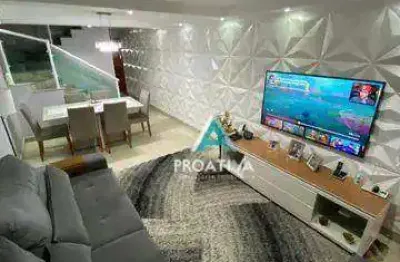 Sobrado com 3 dormitórios à venda, 139 m² por r$ 745.000,09 - utinga - santo andré/sp