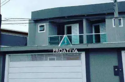 Sobrado com 2 dormitórios à venda, 110 m² - jardim santo alberto - santo andré/sp