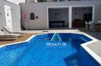 Sobrado com 3 dormitórios à venda, 400 m² - vila scarpelli - santo andré/sp