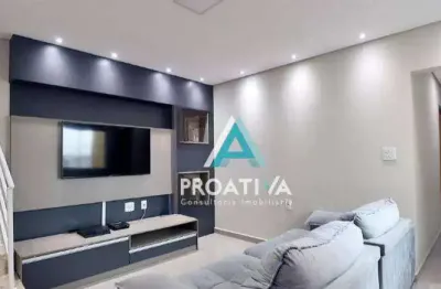 Cobertura com 3 dormitórios para alugar, 150 m² por r$ 4.223,00/mês - vila metalúrgica - santo andré/sp