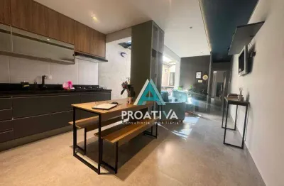 Apartamento com 1 dormitório à venda, 58 m² - jardim bela vista - santo andré/sp