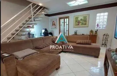 Sobrado com 3 dormitórios à venda, 140 m²- jardim utinga - santo andré/sp