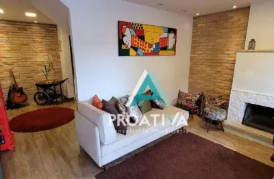 Sobrado com 3 dormitórios à venda, 191 m²- vila floresta - santo andré/sp