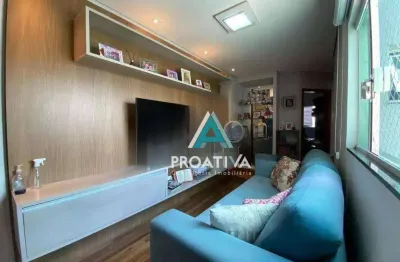 Cobertura com 2 dormitórios à venda, 95 m² - vila pires - santo andré/sp