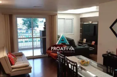 Apartamento com 2 dormitórios à venda, 77 m² - campestre - santo andré/sp
