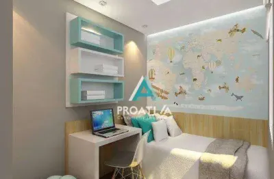 Apartamento com 2 dormitórios à venda, 46 m² por r$ 309.000,00 - vila guarani - santo andré/sp