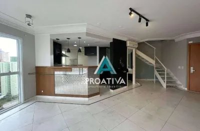 Cobertura com 1 dormitório, 130 m² - venda por r$ 1.450.000,01 ou aluguel por r$ 7.085,00/mês - jardim - santo andré/sp
