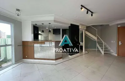Cobertura com 1 dormitório, 130 m² - venda por r$ 1.450.000,01 ou aluguel por r$ 7.085,00/mês - jardim - santo andré/sp